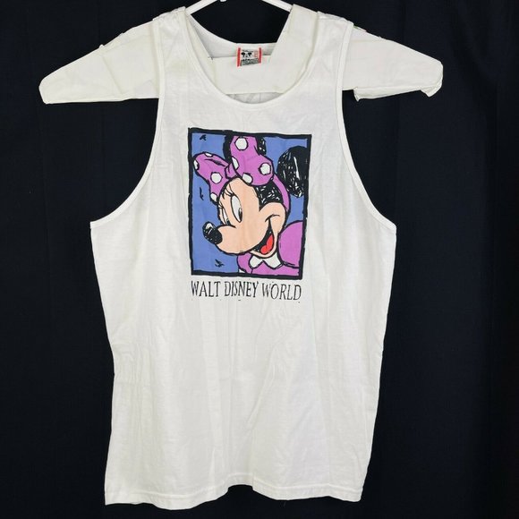 Minnie Mouse WDW Vintage Womens Tank Top XL Racer - Picture 5 of 6